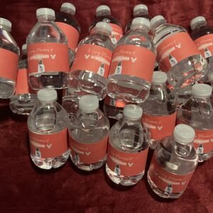 In Loving Memory Custom Water Bottle Labels
