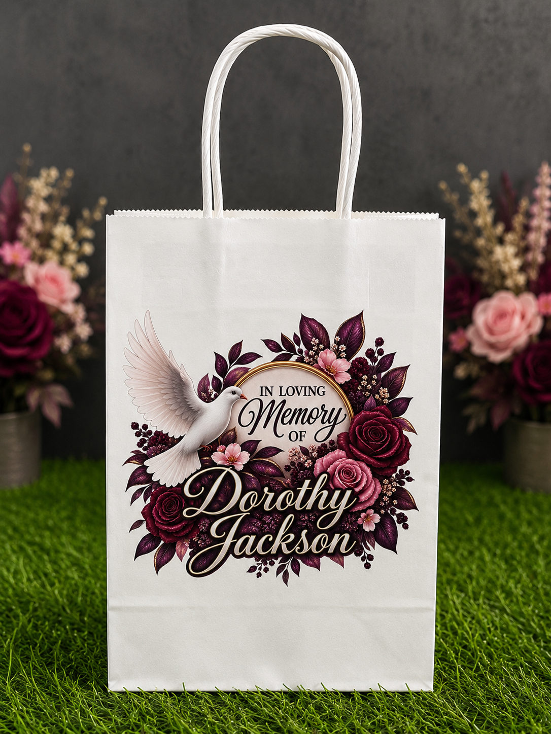 Personalized Memorial Gift Bags – Set of 12 - Image 3