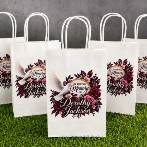 Personalized Memorial Gift Bags – Set of 12